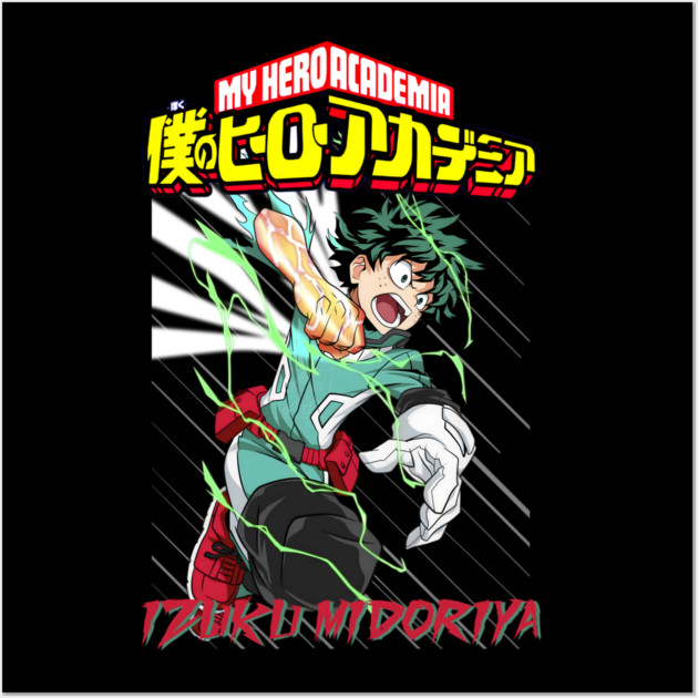 Midoriya – The Young Hero of UA High Wall Art by Otaku Vibes
