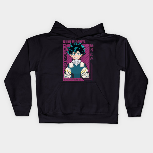 Izuku Midoriya – The Boy Who Became a Hero Kids Hoodie by Otaku Vibes