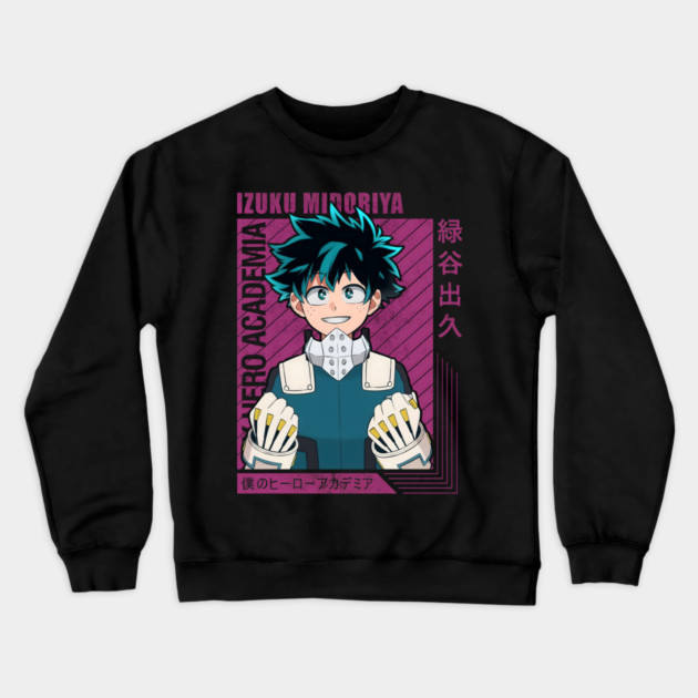Izuku Midoriya – The Boy Who Became a Hero Crewneck Sweatshirt by Otaku Vibes