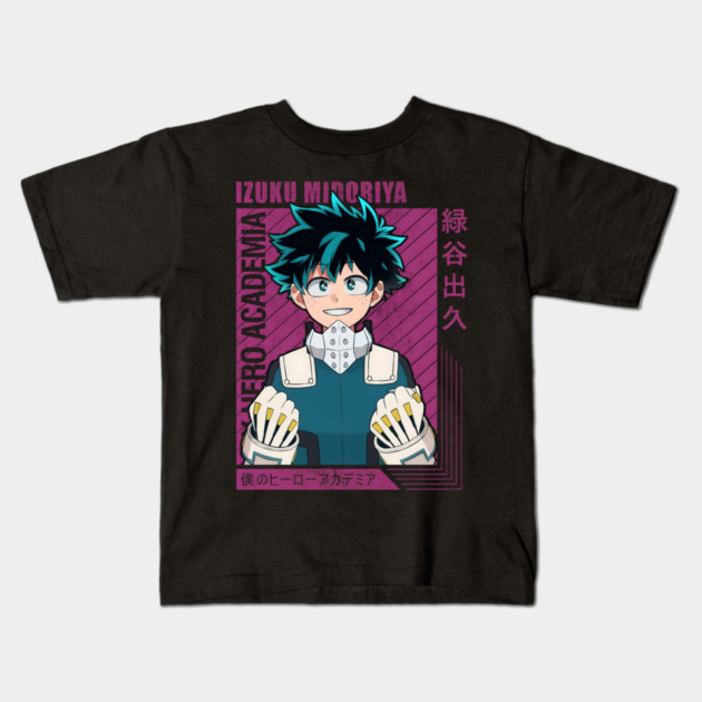 Izuku Midoriya – The Boy Who Became a Hero Kids T-Shirt by Otaku Vibes