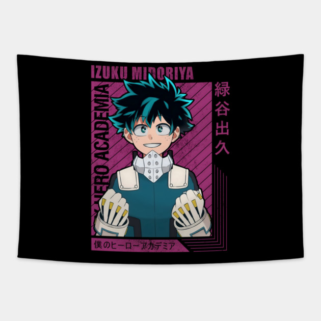 Izuku Midoriya – The Boy Who Became a Hero Tapestry by Otaku Vibes