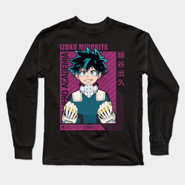 Izuku Midoriya – The Boy Who Became a Hero Long Sleeve T-Shirt by Otaku Vibes