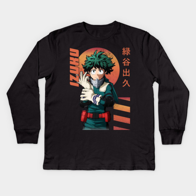 My Hero Academia: Midoriya, The Ultimate Successor Kids Long Sleeve T-Shirt by Otaku Vibes