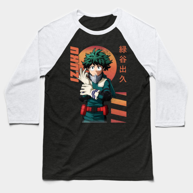 My Hero Academia: Midoriya, The Ultimate Successor Baseball T-Shirt by Otaku Vibes