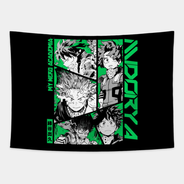 Midoriya – The Rising Star of My Hero Academia Tapestry by Otaku Vibes