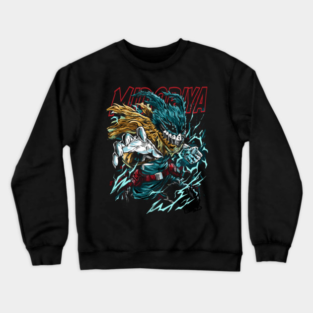 My Hero Academia: Midoriya’s One for All Power Crewneck Sweatshirt by Otaku Vibes