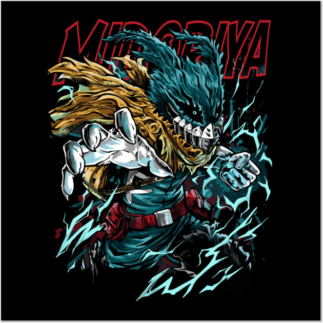 My Hero Academia: Midoriya’s One for All Power Wall Art by Otaku Vibes