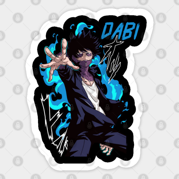 Dabi | My Hero Academia Blue Flame Sticker by Otaku Vibes