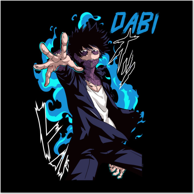 Dabi | My Hero Academia Blue Flame Wall Art by Otaku Vibes