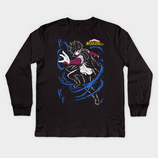 Dabi | My Hero Academia Blue Flames Kids Long Sleeve T-Shirt by Otaku Vibes