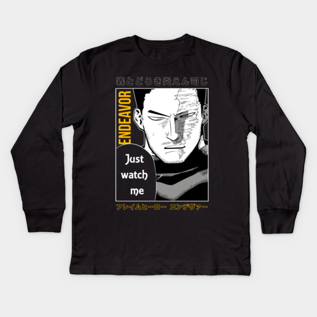 My Hero Academia - Endeavor Kids Long Sleeve T-Shirt by Otaku Vibes