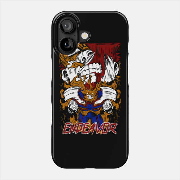 Endeavor Rage - My Hero Academia Phone Case by Otaku Vibes