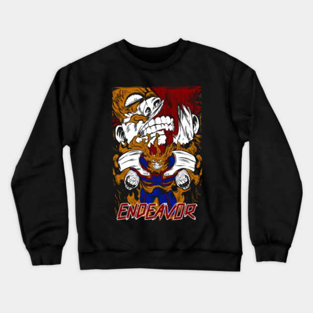 Endeavor Rage - My Hero Academia Crewneck Sweatshirt by Otaku Vibes