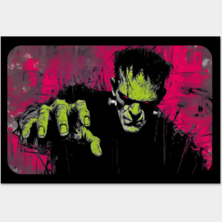 Neon Frankenstein – The Monster’s Having a Midlife Crisis Posters and Art