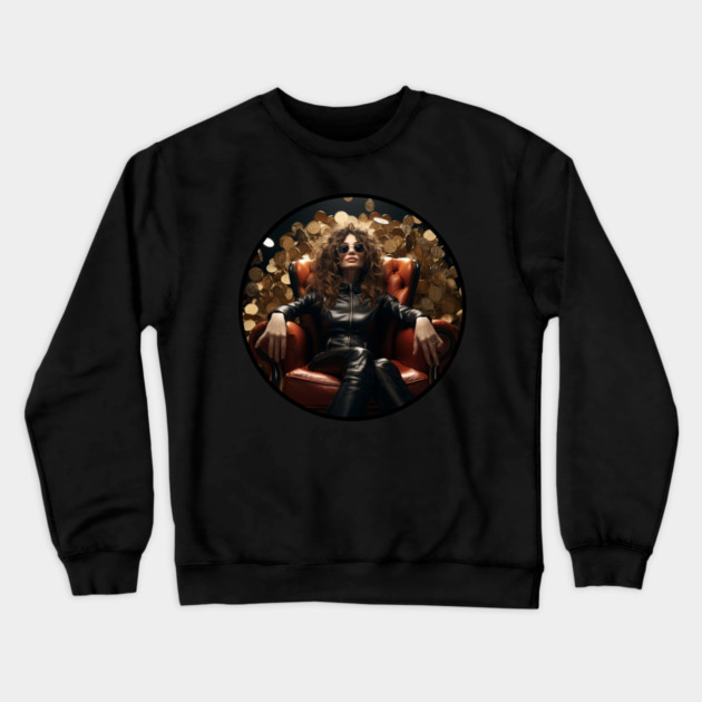 Suzie Stealth Crewneck Sweatshirt by THE CRYPTO PONZI SCHEME AVENGER