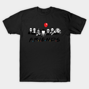 Horror Movie Icons with Balloons T-Shirt