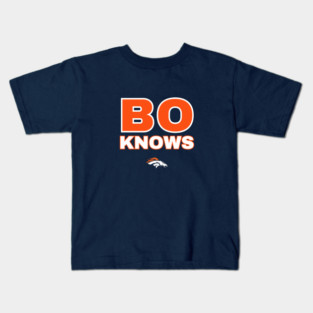 Bo Nix Bo Knows Denver Broncos Kids T-Shirt
