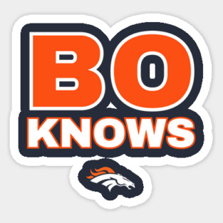 Bo Nix Bo Knows Denver Broncos Sticker