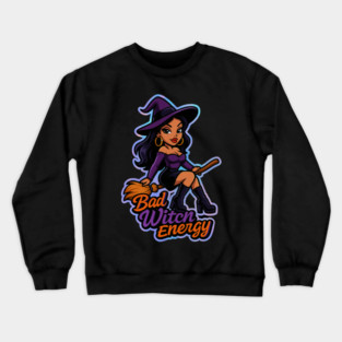 “Bad Witch Energy” – Y2K Bratz Chola Witch T-Shirt Crewneck Sweatshirt