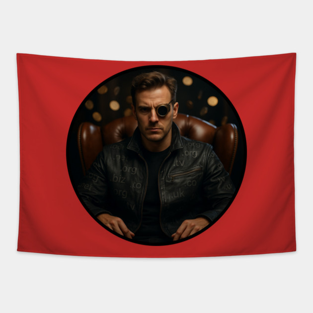 The Terminator – The Domain Destroyer Tapestry by THE CRYPTO PONZI SCHEME AVENGER