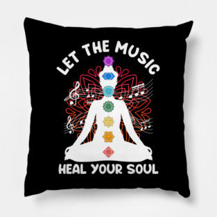 Musik Yoga Let The Music Heal Your Soul  Yoga Pillow