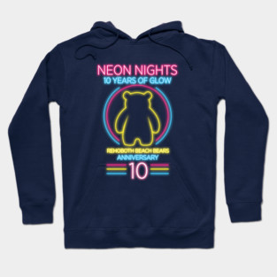 Neon Nights: 10 Years A Glow Hoodie