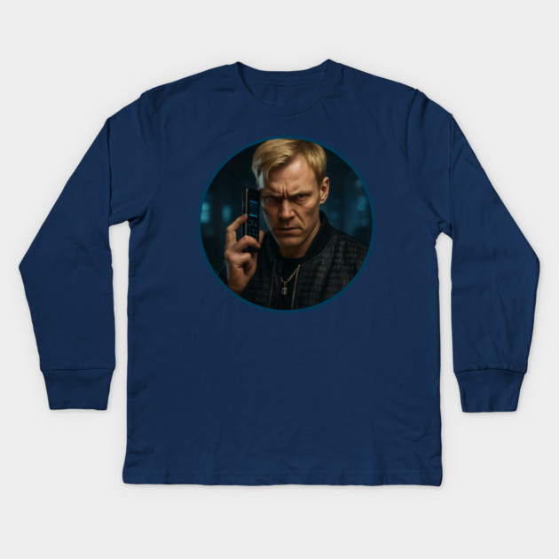 Bobby Lane – The Caller Avenger Kids Long Sleeve T-Shirt by THE CRYPTO PONZI SCHEME AVENGER