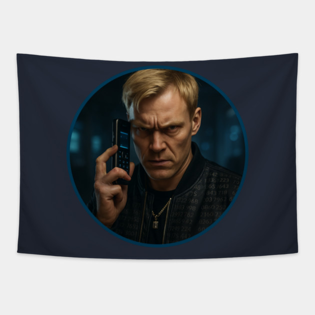 Bobby Lane – The Caller Avenger Tapestry by THE CRYPTO PONZI SCHEME AVENGER