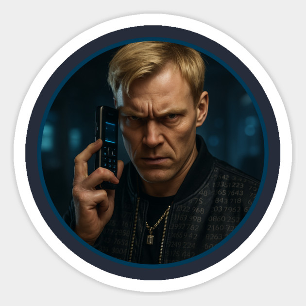 Bobby Lane – The Caller Avenger Sticker by THE CRYPTO PONZI SCHEME AVENGER