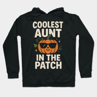 Coolest Aunt in the Patch Pumpkin Halloween Gift Hoodie