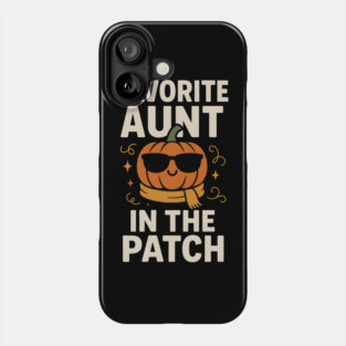 Favorite Aunt in the Patch Pumpkin Halloween Gift Phone Case