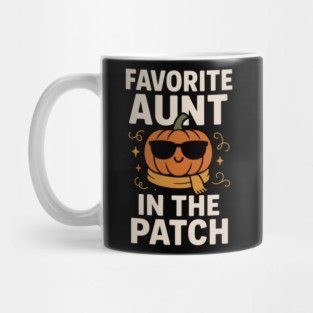 Favorite Aunt in the Patch Pumpkin Halloween Gift Mug