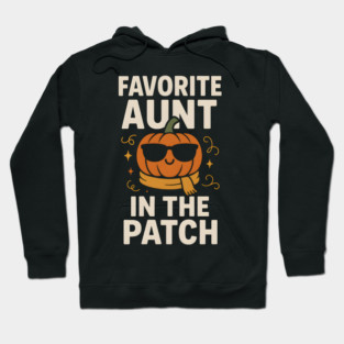 Favorite Aunt in the Patch Pumpkin Halloween Gift Hoodie