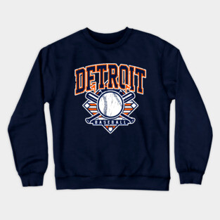 Vintage Detroit Baseball Crewneck Sweatshirt