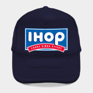 Funny Pancake House Logo Parody | 'Looks Kinda Sticky' Spoof Tee Hat