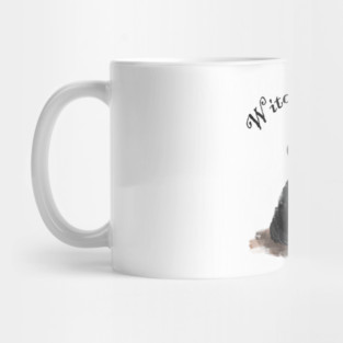 Witch Vibes Only | Happy Halloween | Triick or Treat Spooky Seasons with Witchy Black Cat & Halloween Pumpkin Mug