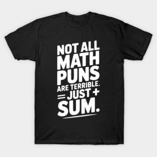 Not All Math Puns Are Terrible Just Sum T-Shirt
