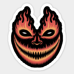 Fiery Grin Sticker