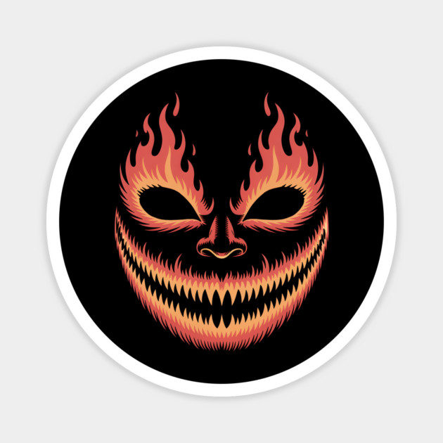 Fiery Grin Magnet by norhando