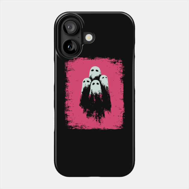 Cute Spooky Sheet Ghosts Retro Halloween Pop Art Phone Case by TuncGK