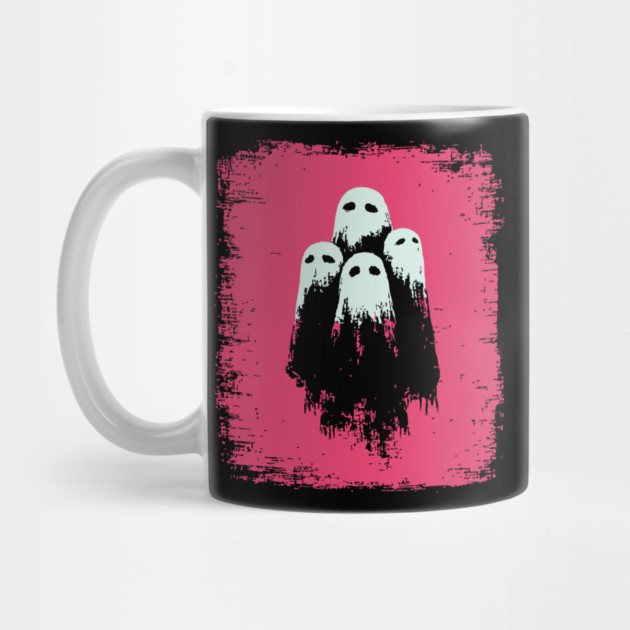 Cute Spooky Sheet Ghosts Retro Halloween Pop Art by TuncGK