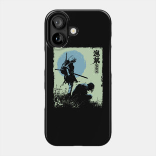 Girl Samurai Warrior Dark Fantasy Ukiyo-e Art Phone Case
