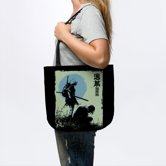 Girl Samurai Warrior Dark Fantasy Ukiyo-e Art by TuncGK