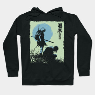 Girl Samurai Warrior Dark Fantasy Ukiyo-e Art Hoodie
