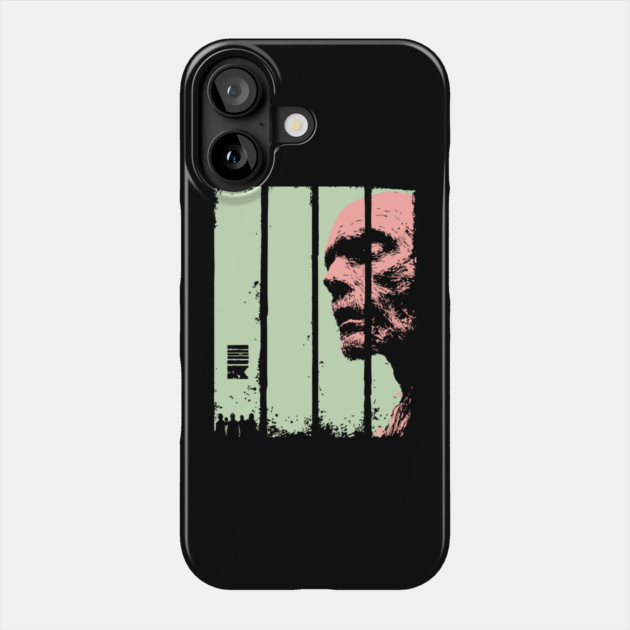 Split Face Zombie Vintage Japanese Horror Graphic Phone Case by TuncGK
