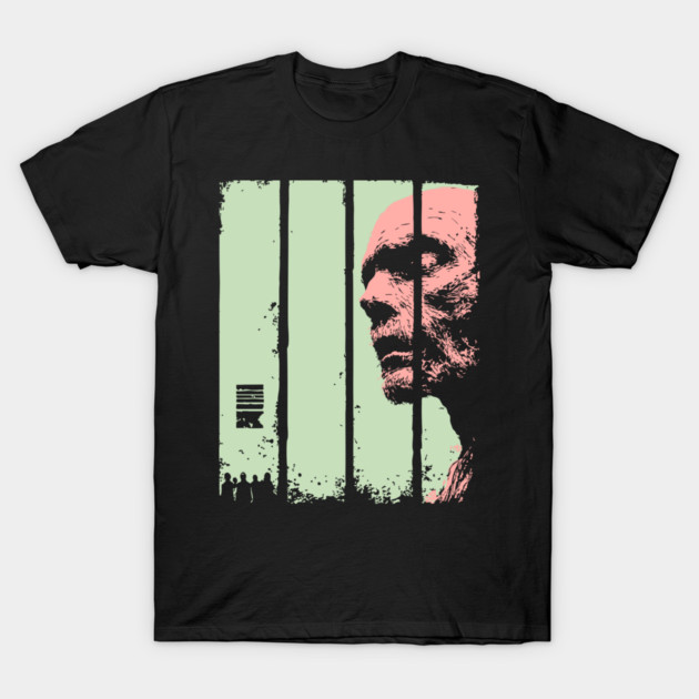 Split Face Zombie Vintage Japanese Horror Graphic T-Shirt by TuncGK