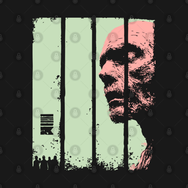 Split Face Zombie Vintage Japanese Horror Graphic by TuncGK