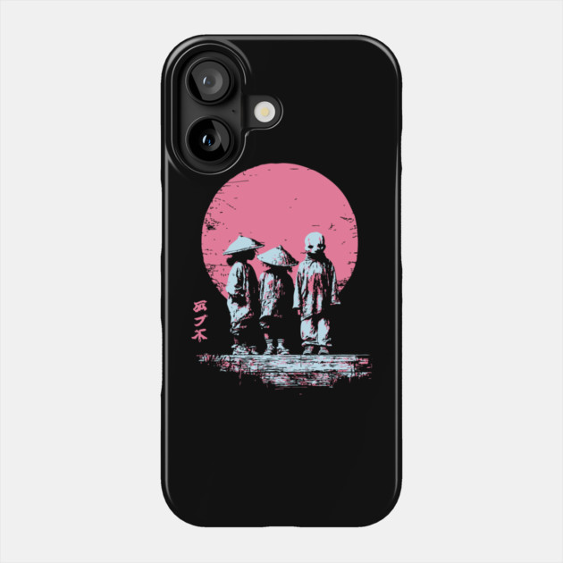 Mysterious Yokai Spirits Under a Pink Moon Phone Case by TuncGK