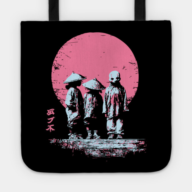 Mysterious Yokai Spirits Under a Pink Moon Tote by TuncGK