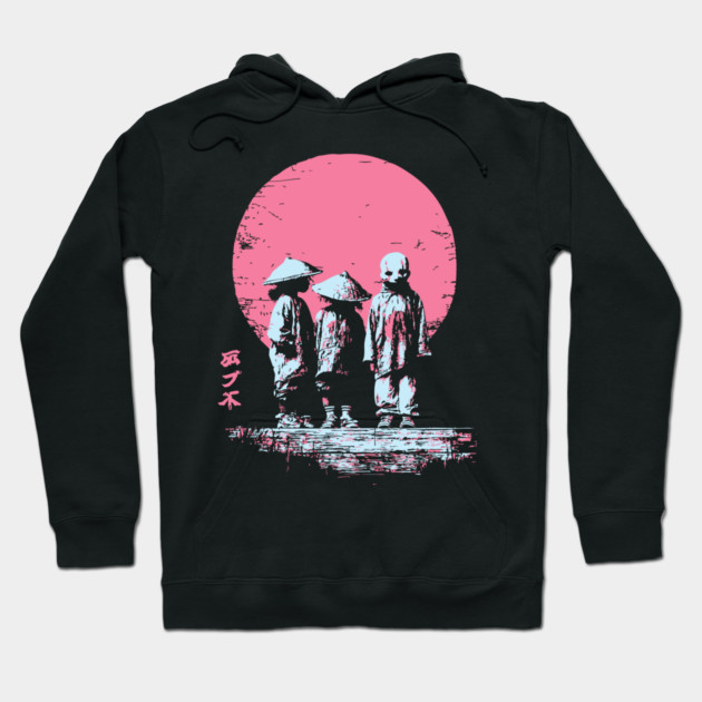Mysterious Yokai Spirits Under a Pink Moon Hoodie by TuncGK